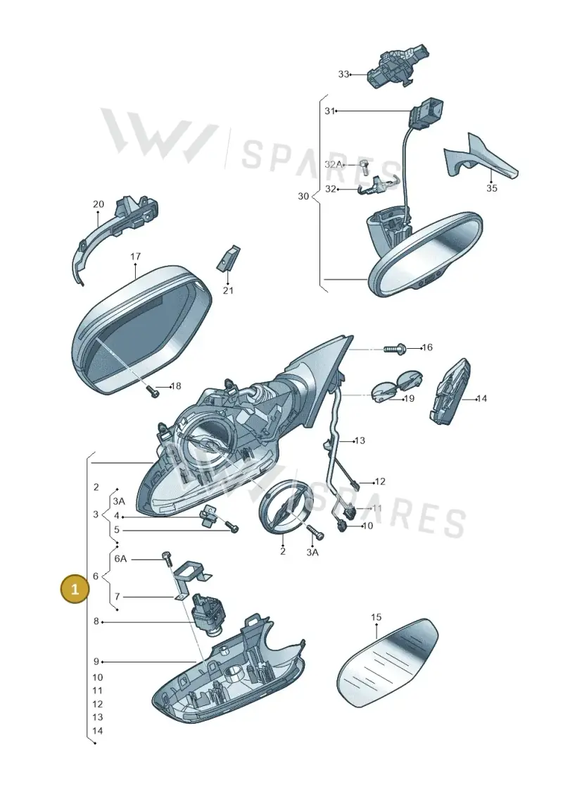 4G2857409N01C — Audi A6 (2014-2018) diagram 798857400, position 1