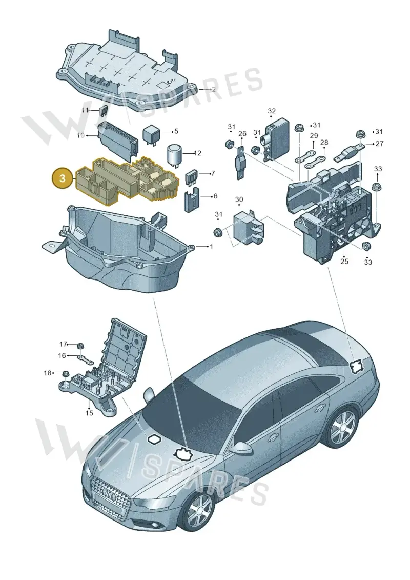 4G2937503 — Audi A6 2.0 tdi (2010-2015) diagram 717937200, position 3
