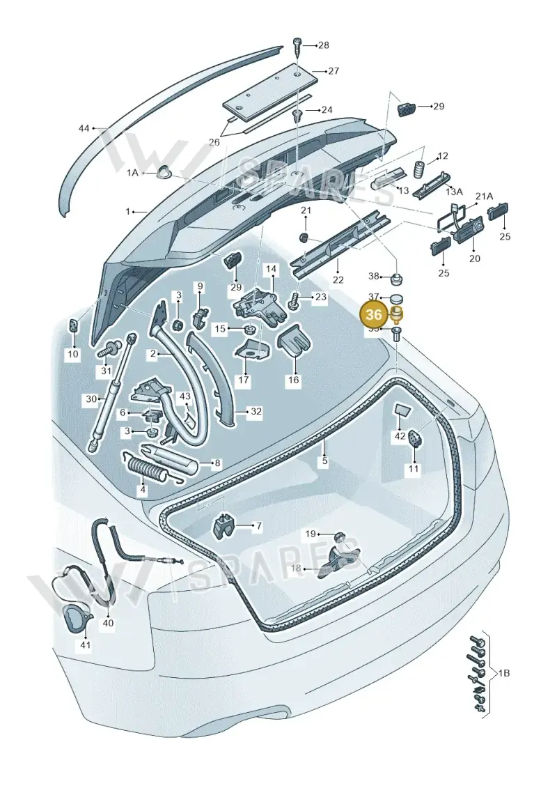 4G5827489 — Audi A5 Sportback (2011-2017) diagram 620827000, position 36