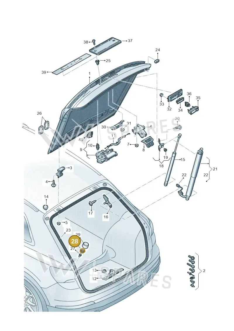 4G5827489 — Audi Q4 Sportback (2021-2025) diagram 89a827000, position 28