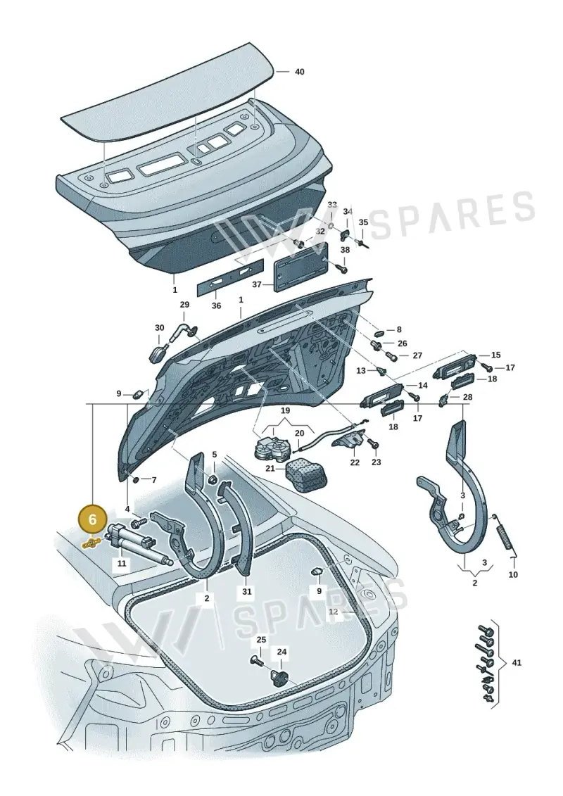 4G8827439A — Audi RS e-tron GT (2020-2020) diagram 4j1827000, position 6