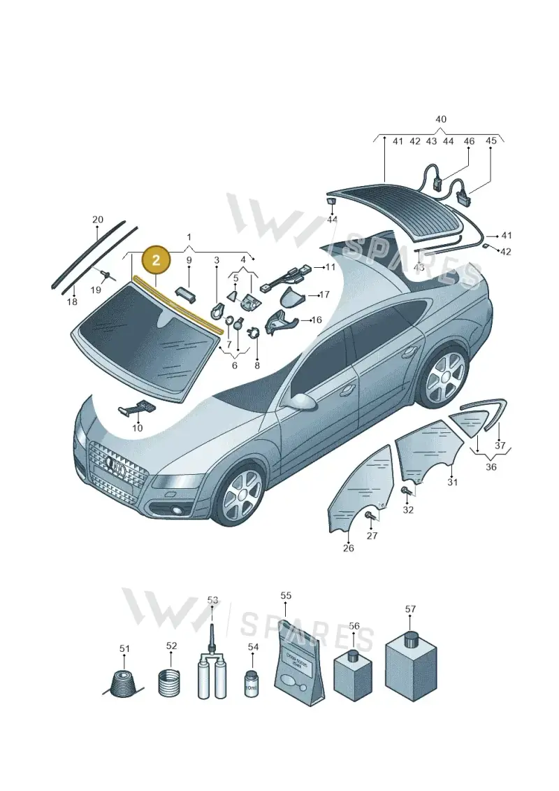 4G8853306A — Audi A7 Sportback (2010-2015) diagram 711845000, position 2