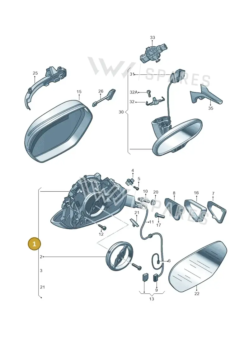 4G8858531ANGRU — Audi A7 Sportback (2014-2018) diagram 765857400, position 1