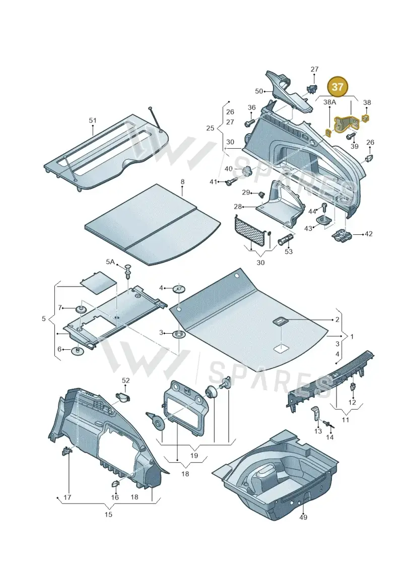 4G8867735 — Audi A7 Sportback (2014-2018) diagram 711863900, position 37
