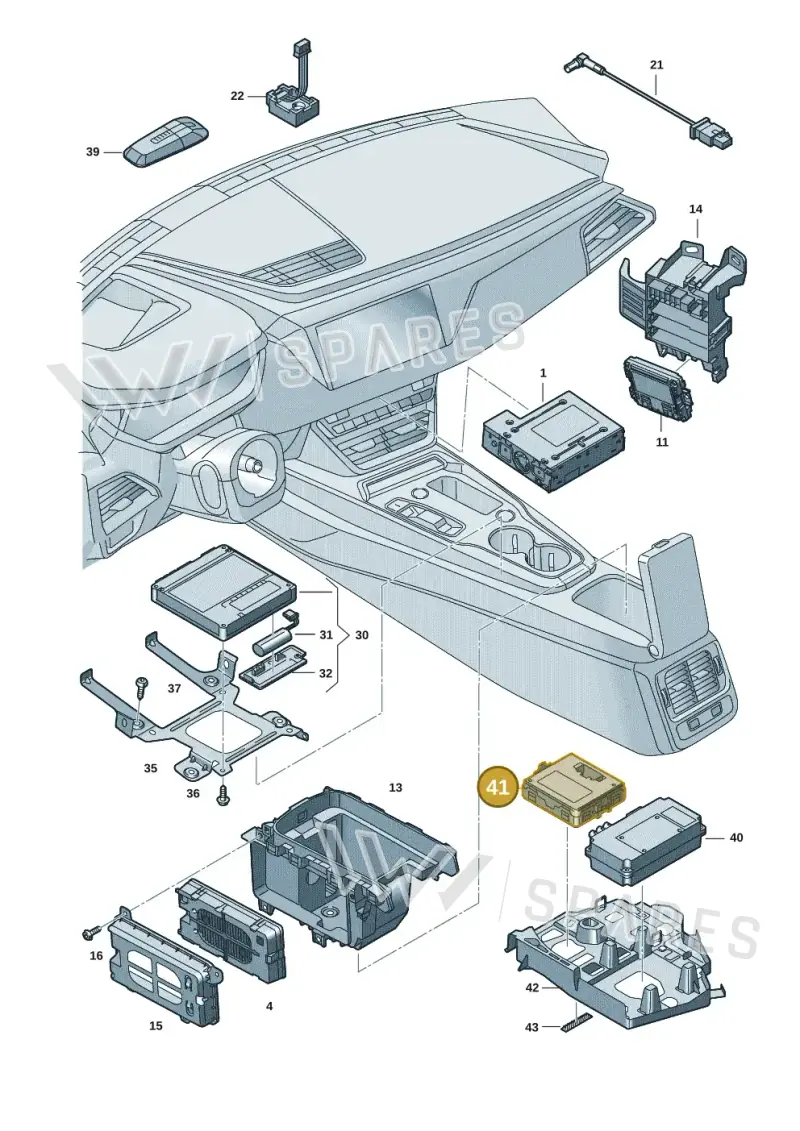 4GD907338C — Audi RS e-tron GT (2020-2020) diagram 4j1035550, position 41