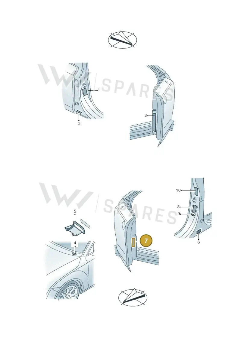 4H0010502EE — Audi A8 (2013-2018) diagram 771010200, position 7