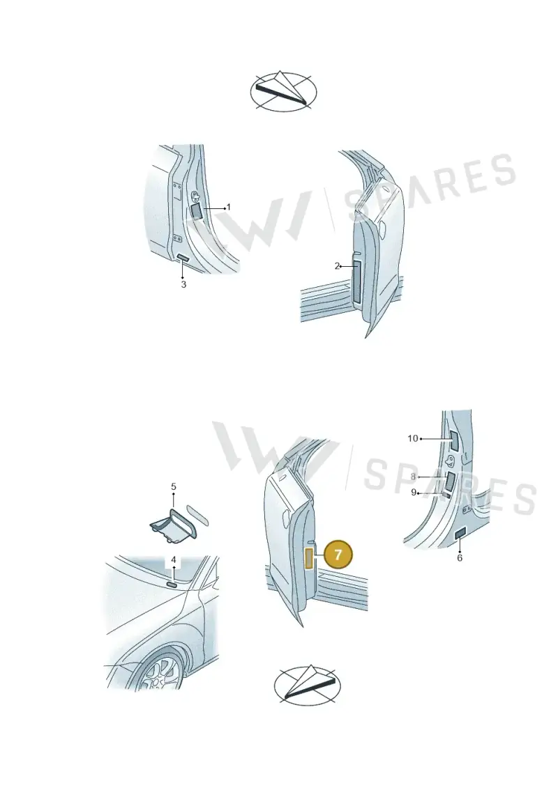 4H0010502FA — Audi A8 (2013-2018) diagram 771010200, position 7