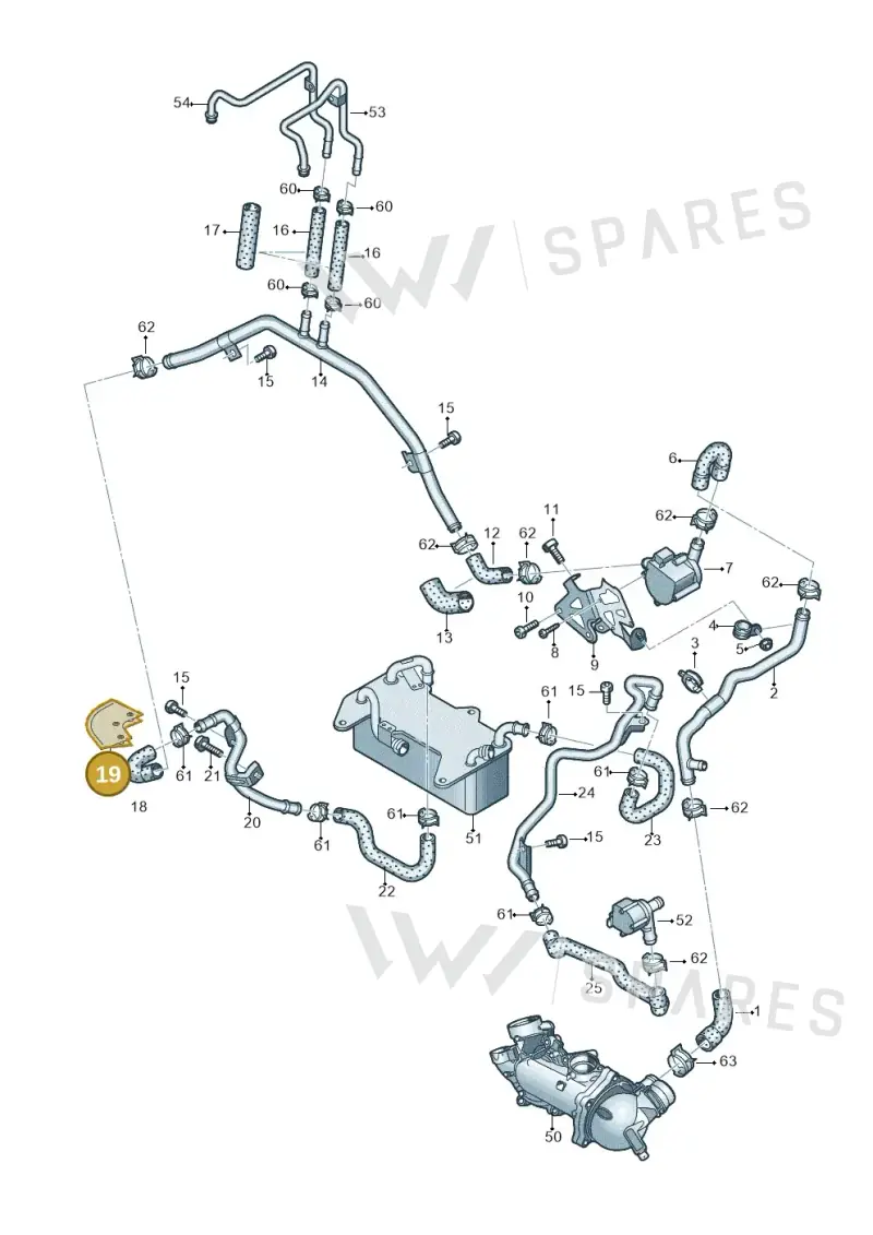 4H0121092 — Audi A8L qu. 3.0 TDI (2009-2014) diagram 696121520, position 19