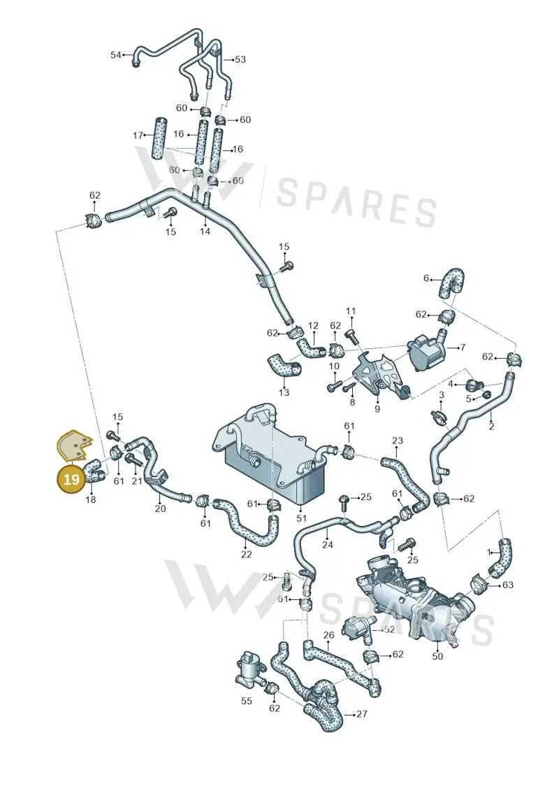 4H0121092 — Audi A8L qu. 3.0 TDI (2013-2018) diagram 771121520, position 19