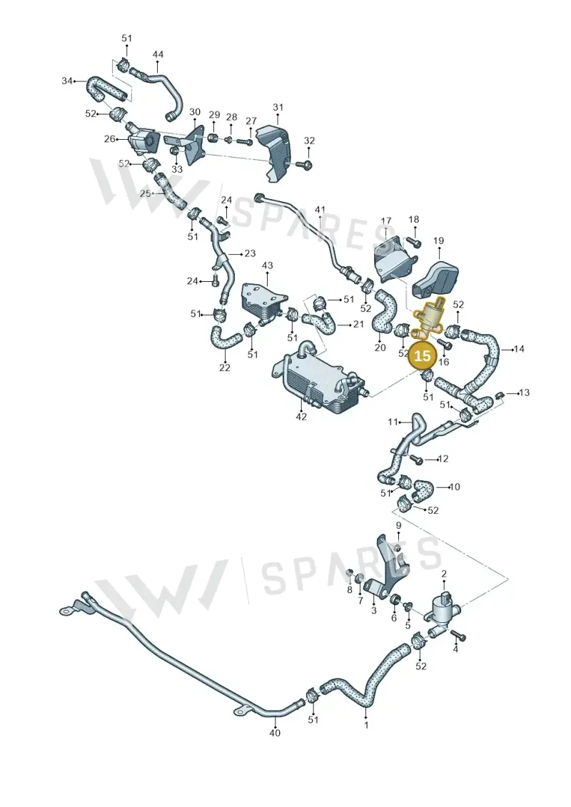 4H0121670A — Audi Q8 Quattro 3,0 (2018-) diagram 429121106, position 15