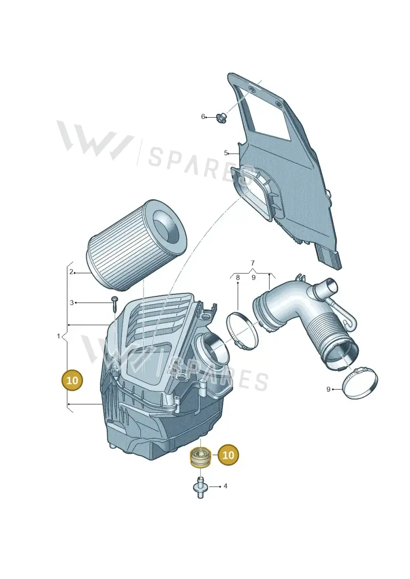 4H0129669F — Audi A8 (2017-2025) diagram 838133000, position 10