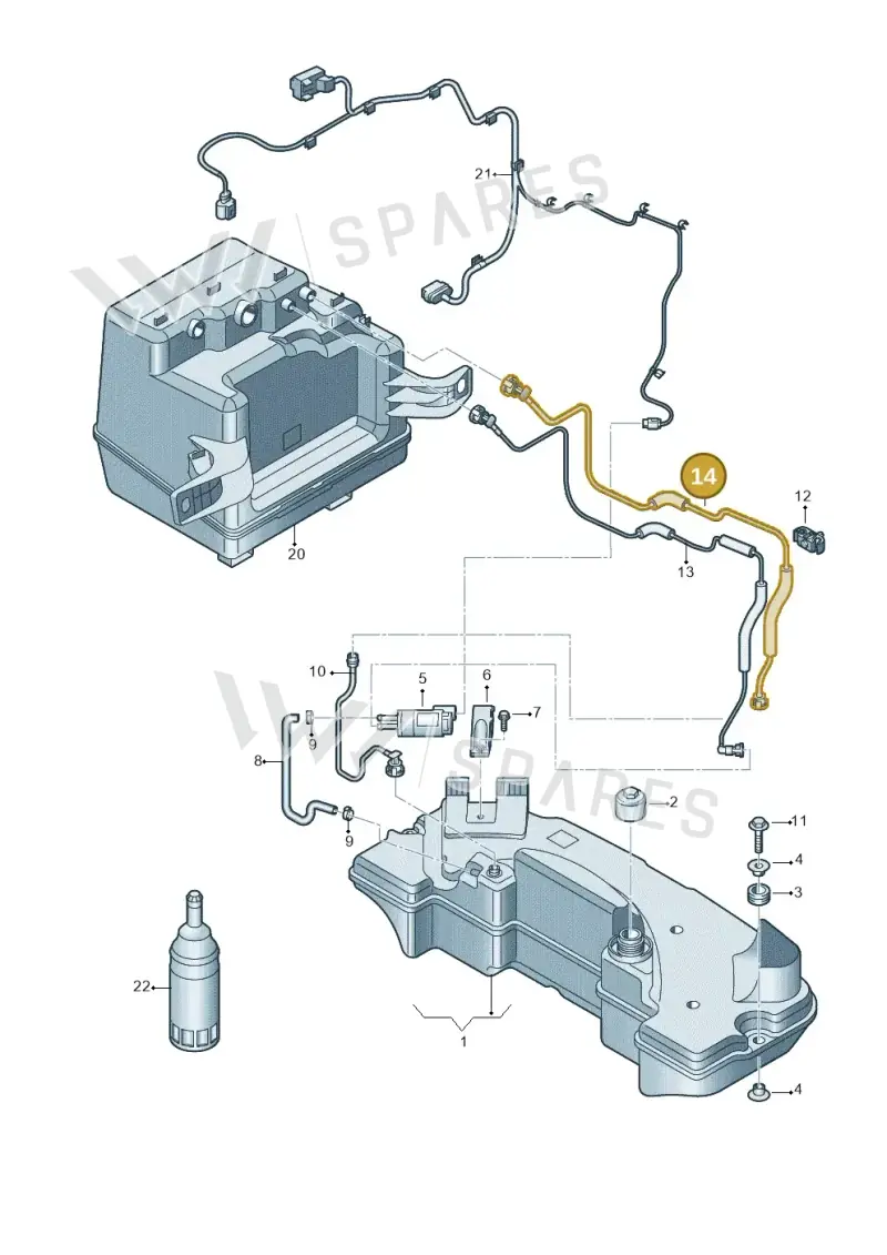 4H0131987F — Audi A8 (2013-2018) diagram 771201160, position 14