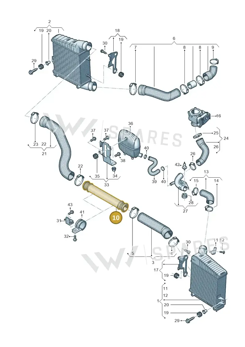 4H0145673AA — Audi A8 (2013-2018) diagram 771145440, position 10
