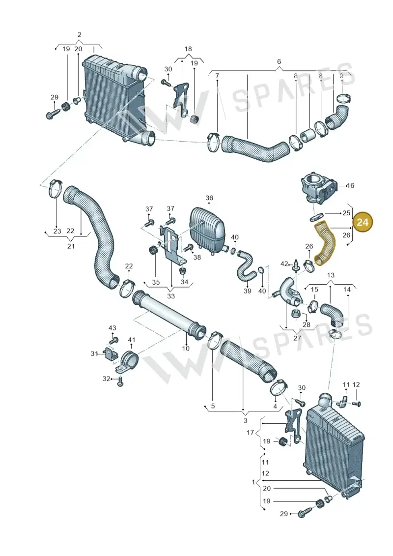4H0145737AE — Audi A8 (2013-2018) diagram 771145440, position 24