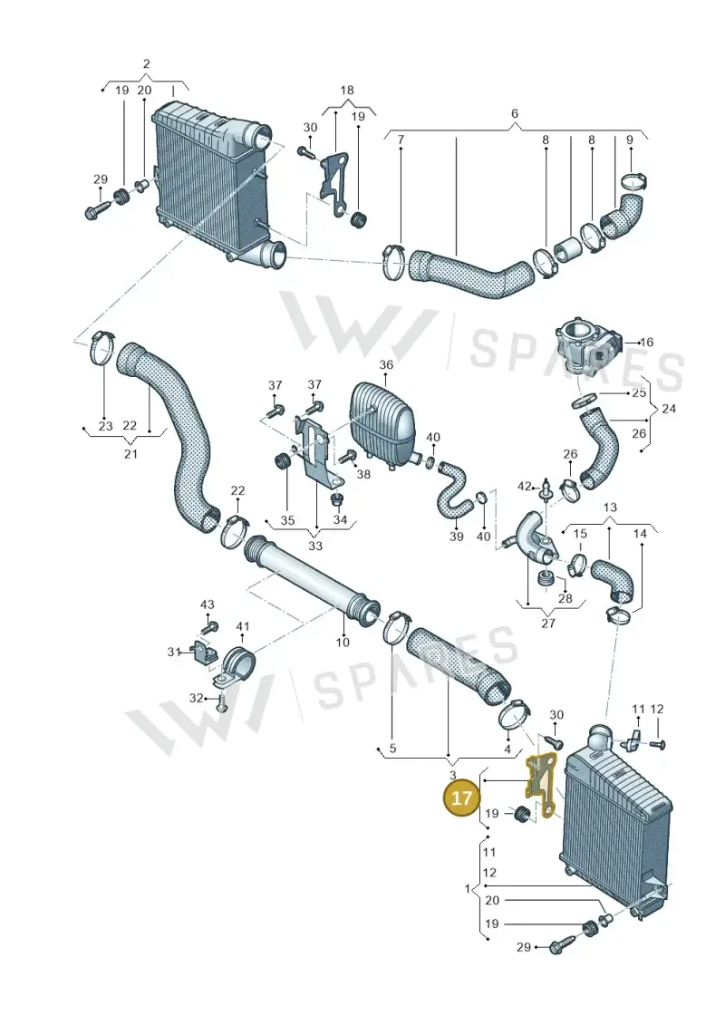 4H0145841E — Audi A8L qu. 3.0 TDI (2013-2018) diagram 771145440, position 17