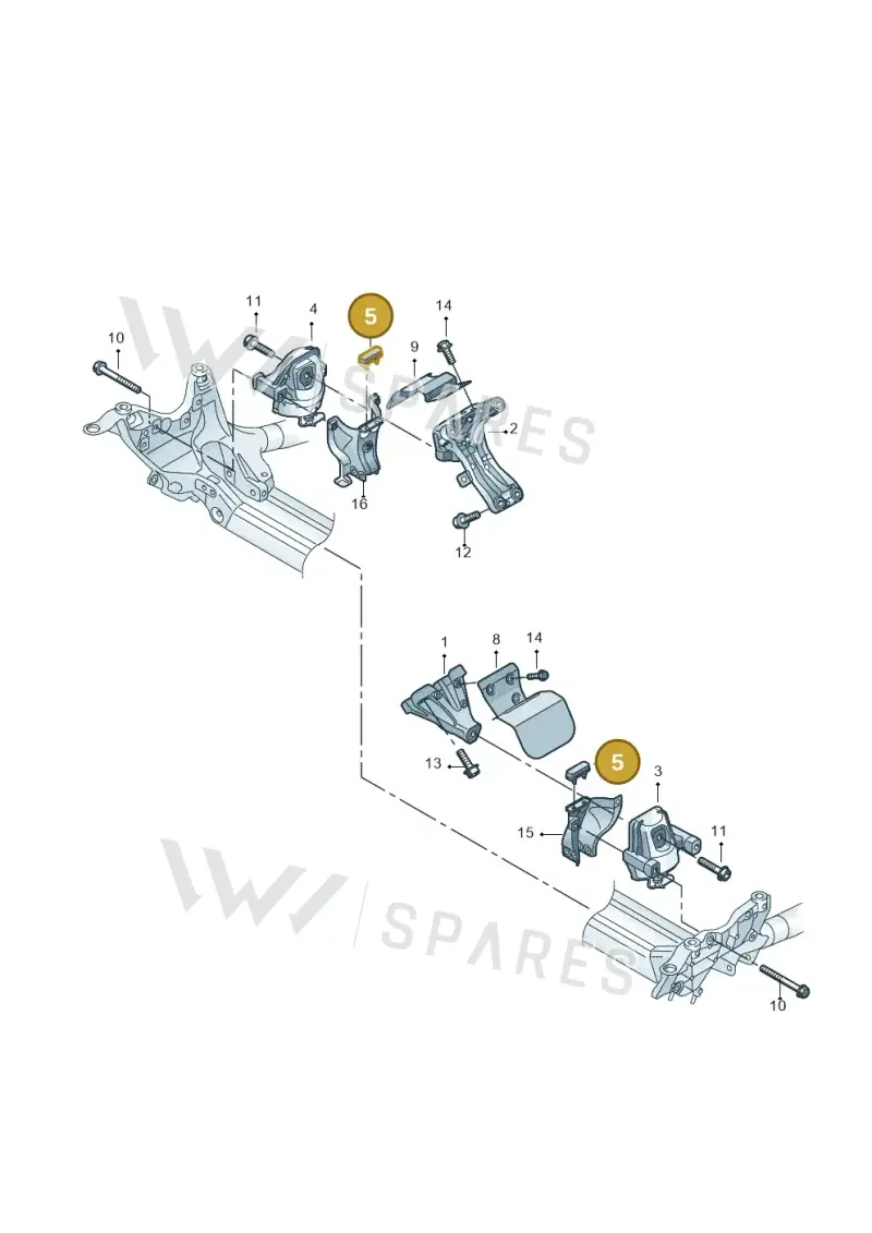 4H0199340B — Audi A6 Avant (2012-2018) diagram 711199500, position 5
