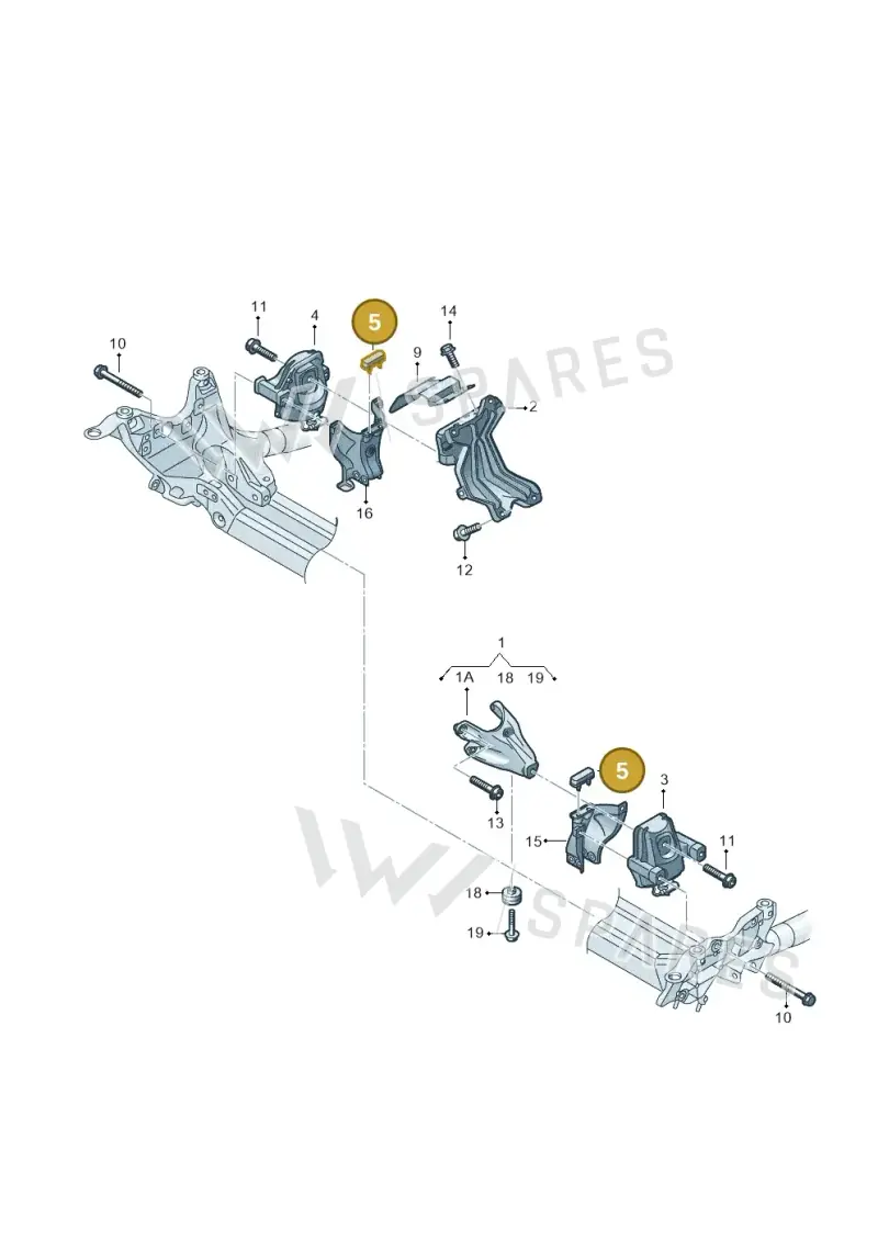 4H0199340B — Audi A7 Sportback (2014-2018) diagram 788199100, position 5