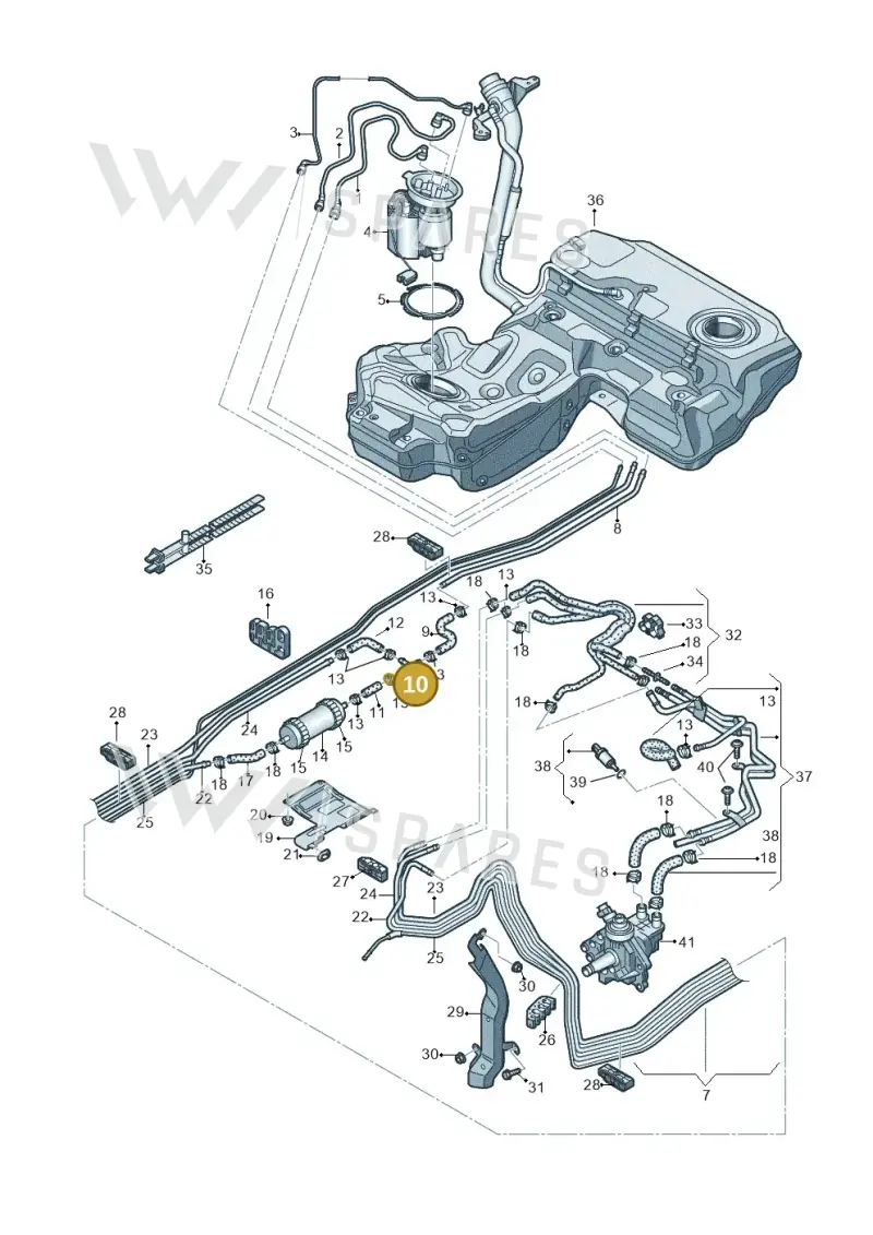 4H0201346 — Audi A6 Av. qu. 3.0 (2012-2018) diagram 711201250, position 10