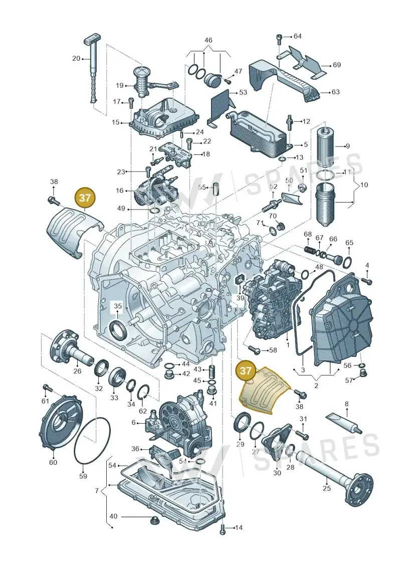 4H0301325A — Audi R8 Spyder (2015-2024) diagram 872325500, position 37