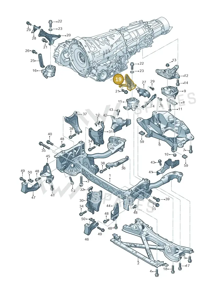 4H0399113E — Audi A8 (2013-2018) diagram 771399900, position 19