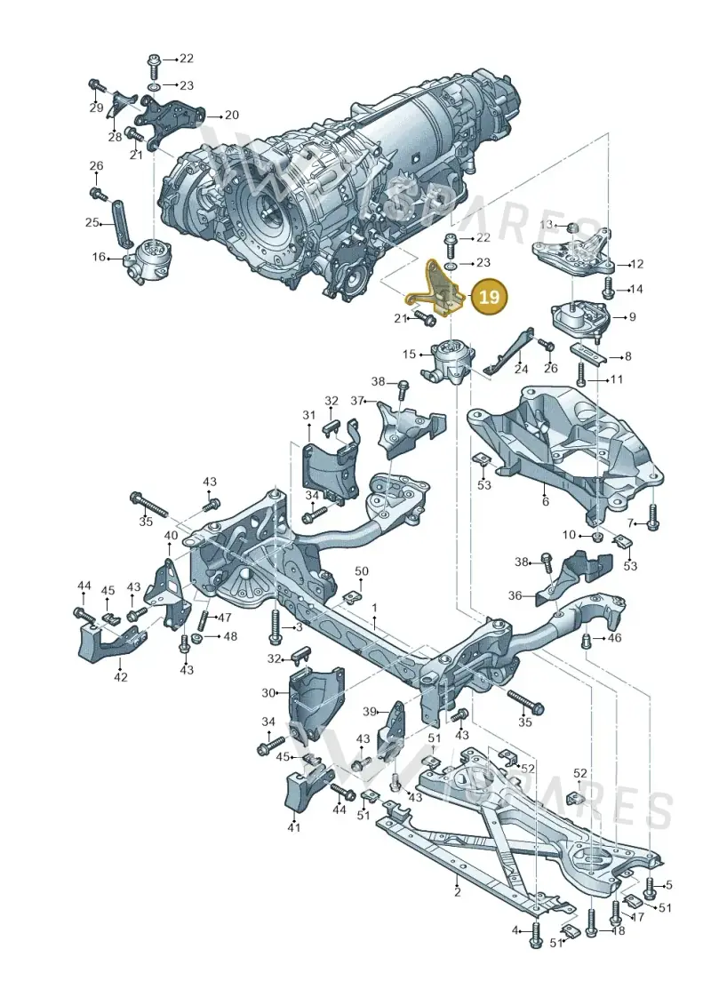4H0399113E — Audi A8 (2013-2018) diagram 696399620, position 19