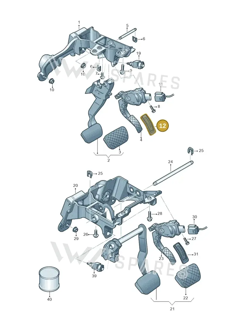 4H0721891 — Audi A8L qu. 3.0 TDI (2013-2018) diagram 771723250, position 12