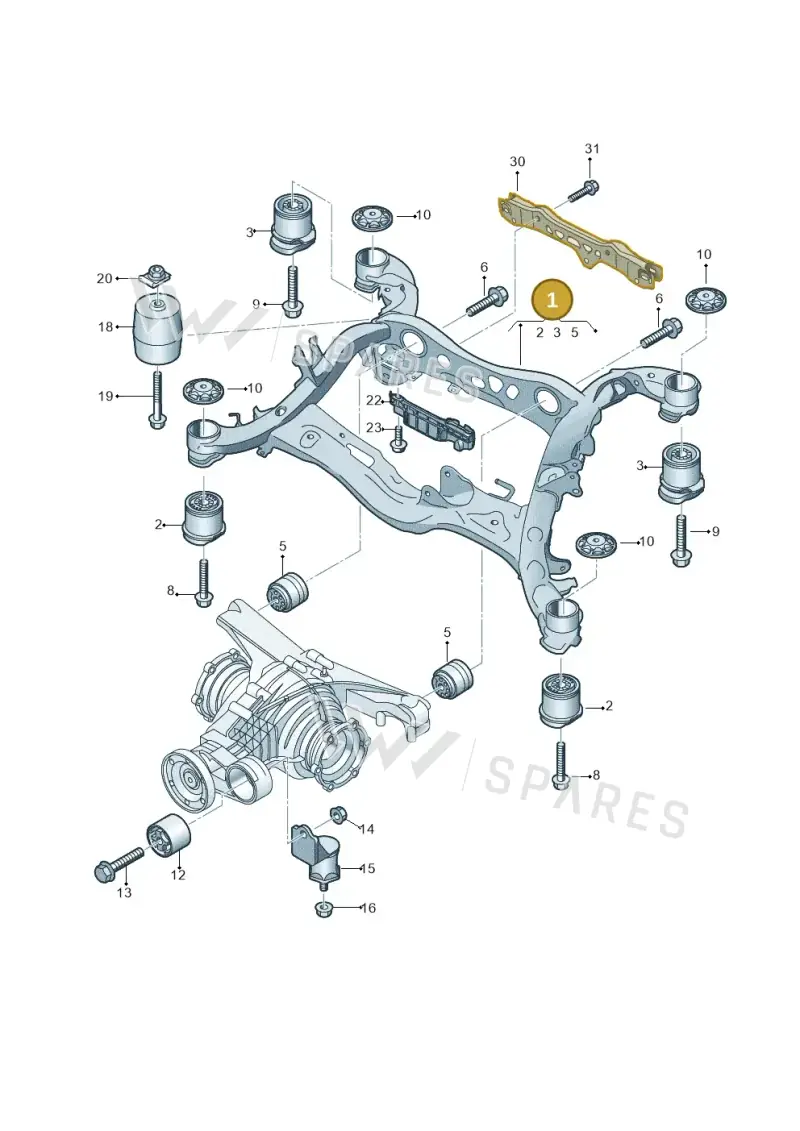 4H0804535 — Audi A7 Sportback (2018-) diagram 430505010, position 1