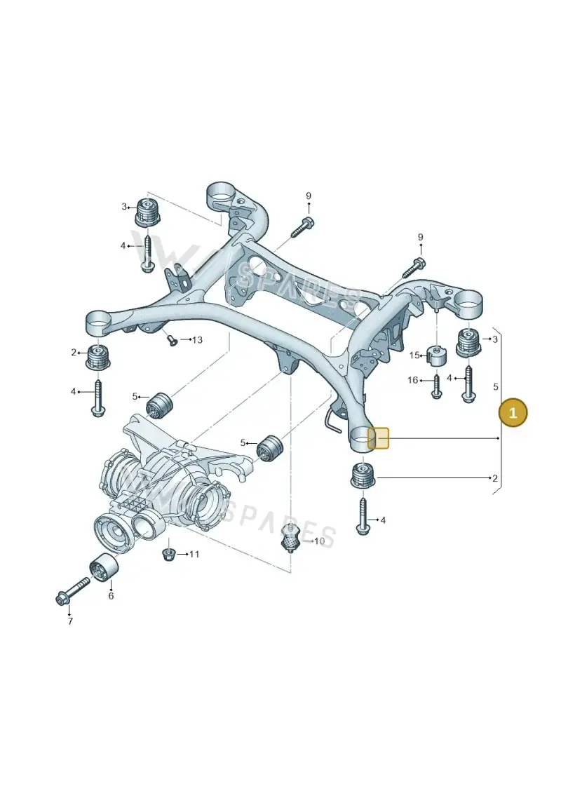 4H0804535 — Audi Q7 qu. 3.0 TDI (2015-2019) diagram 859505100, position 1