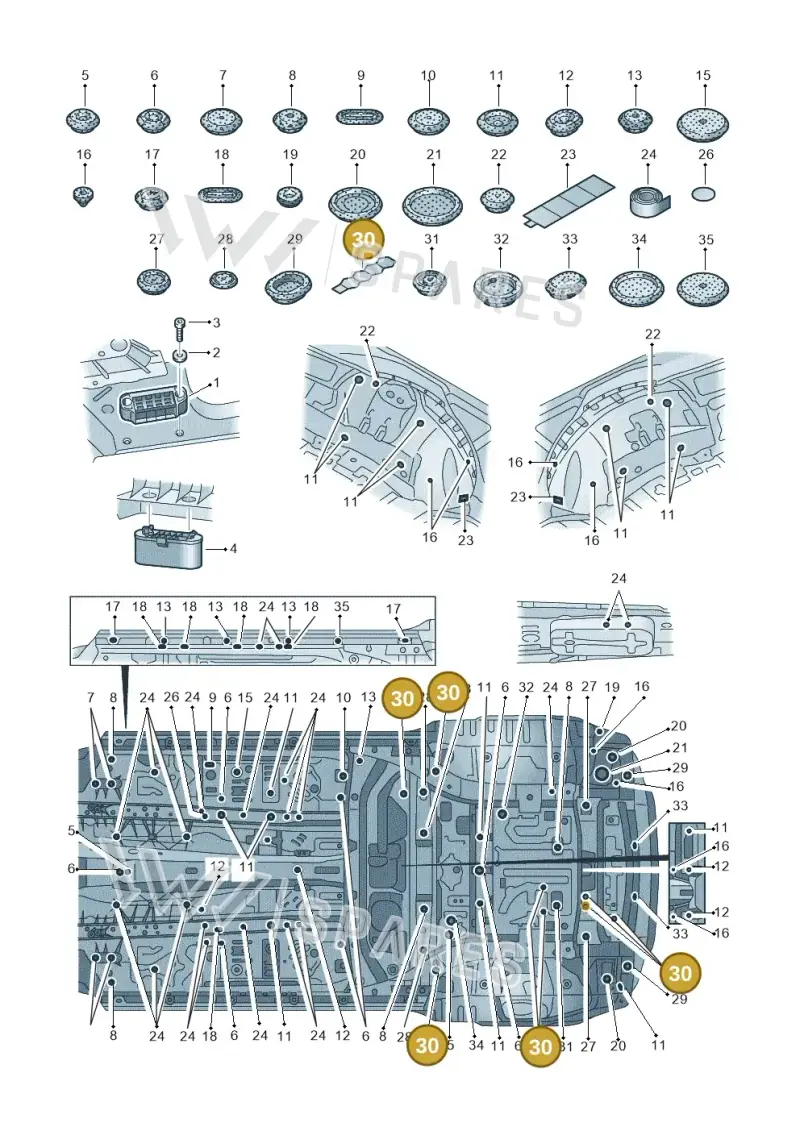 4H0804535 — Audi RS Q8 Quattro (2019-) diagram 429803035, position 30