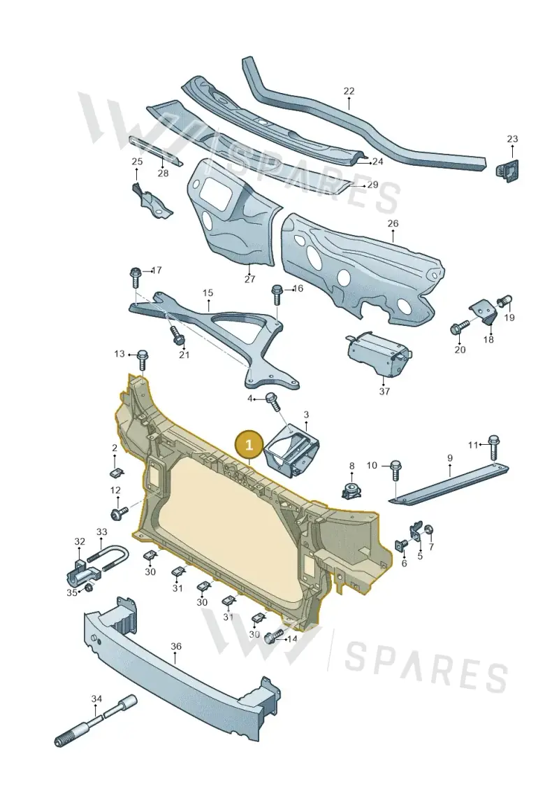 4H0805594E — Audi A8 (2013-2018) diagram 696805000, position 1