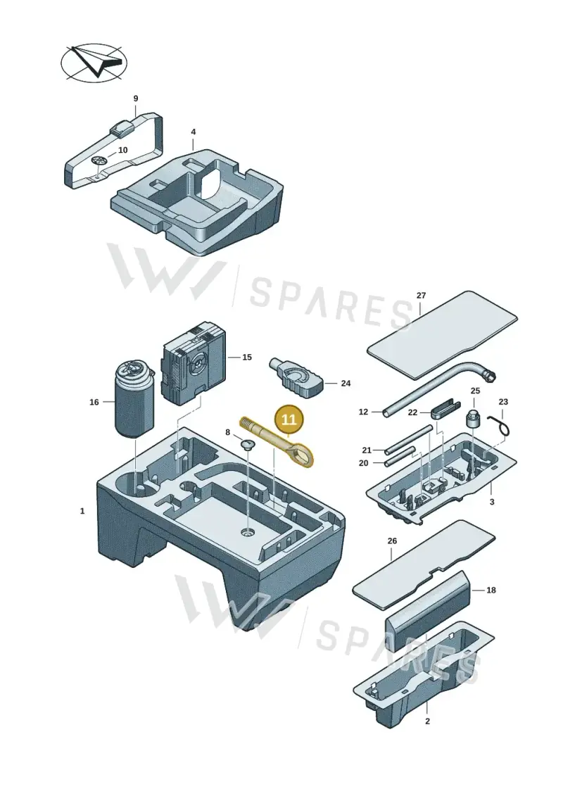 4H0805615A — Audi A5 Limo 2.0 (2024-) diagram 8wk011100, position 11