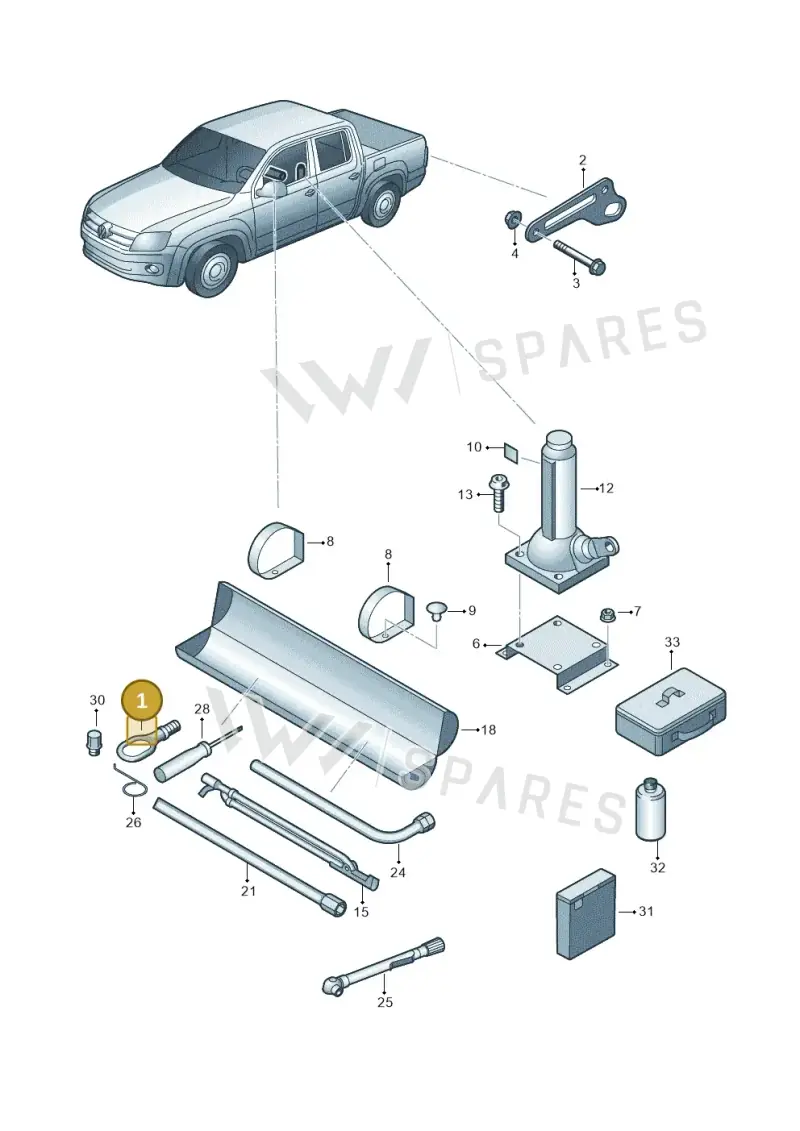 4H0805615 — Volkswagen Amarok (2022-) diagram 894012000, position 1