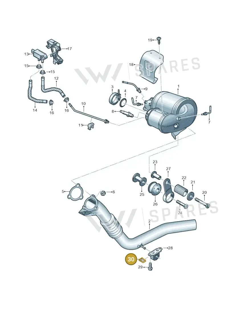 4H0821213 — Audi A7 Sportback (2018-) diagram 435253710, position 30