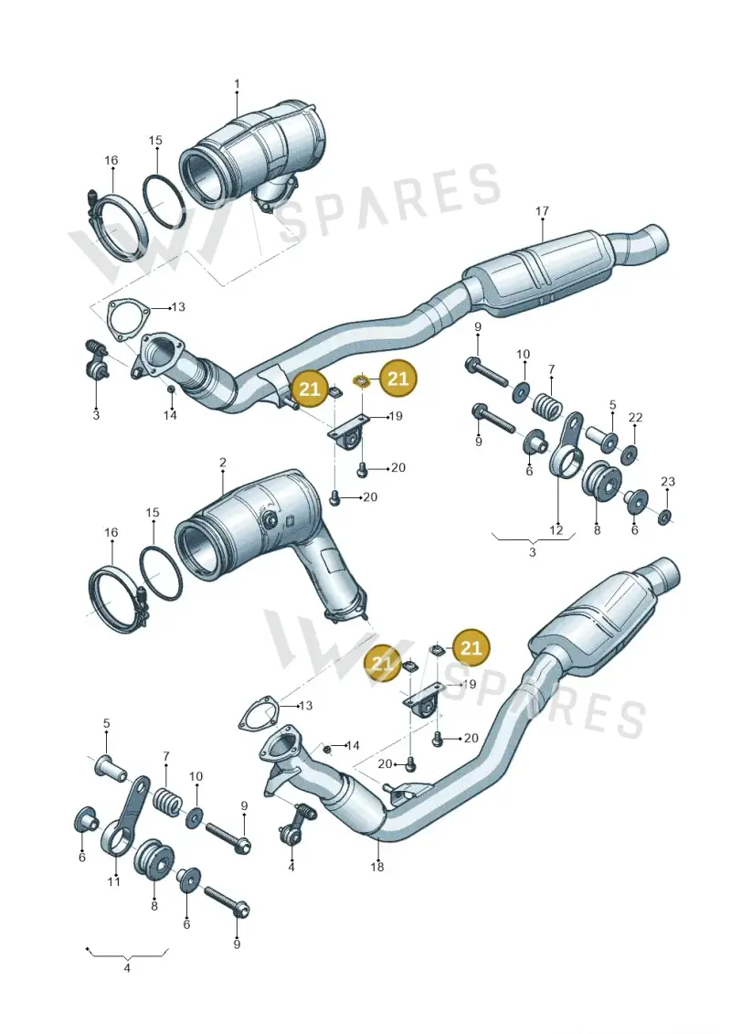 4H0821213 — Audi Q8 Quattro 3,0 (2018-) diagram 819253300, position 21
