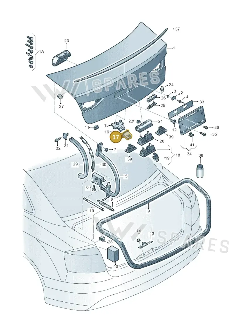 4H0827520 — Audi RS3 Limousine (2017-2020) diagram 745827150, position 17