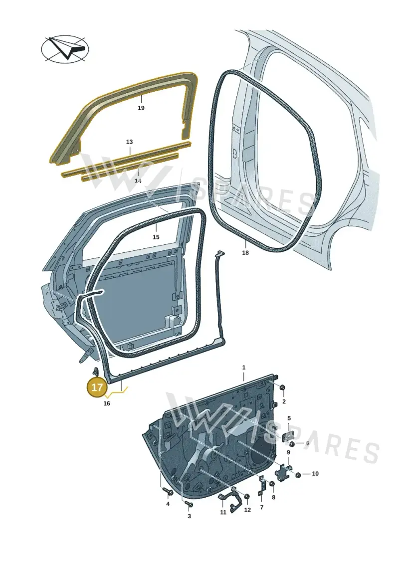 4H0837732 — Audi A8 (2017-2025) diagram 838833005, position 17
