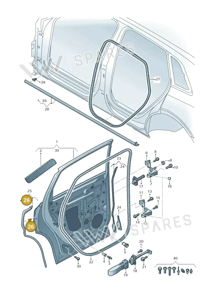 4H0837732 — Audi Q8 e-tron (2018-2025) diagram 586833010, position 26