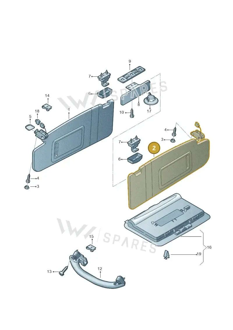 4H0857552FEC2 — Audi A8L qu. 3.0 TDI (2009-2014) diagram 412857500, position 2