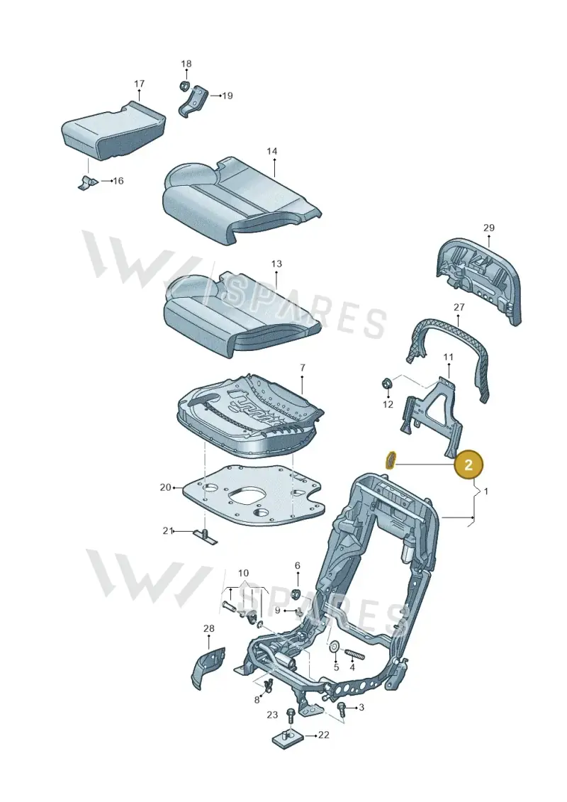 4H0885665 — Audi A8 (2013-2018) diagram 696885300, position 2