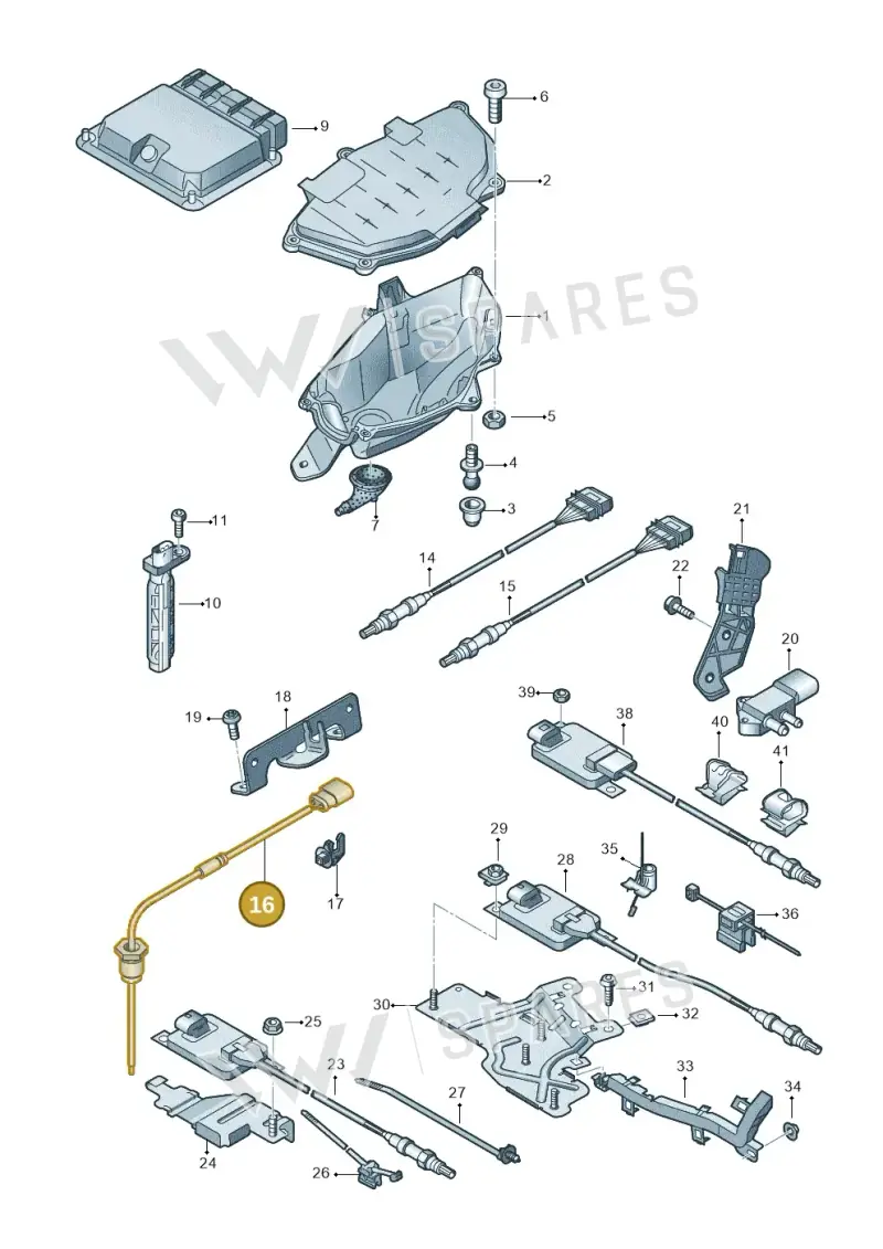 4H0906088AF — Audi A7 Sportback (2014-2018) diagram 788906050, position 16