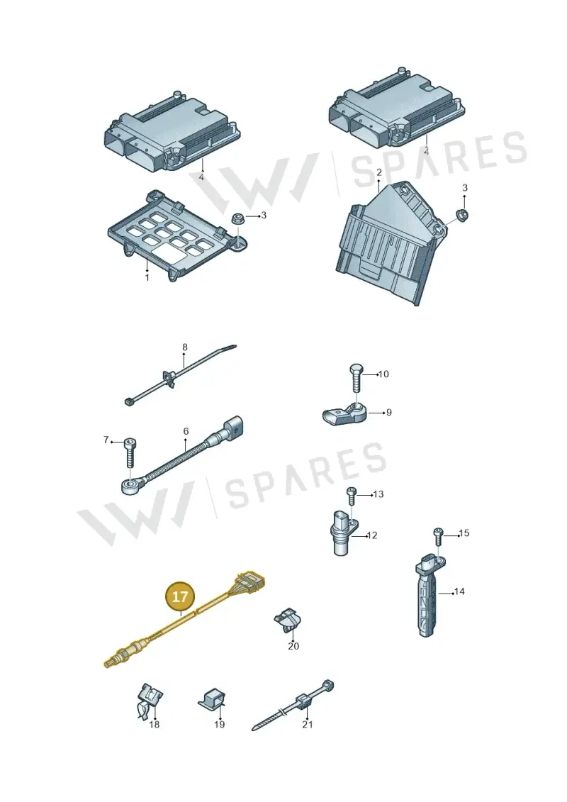 4H0906262M — Audi A8 (2013-2018) diagram 771906000, position 17