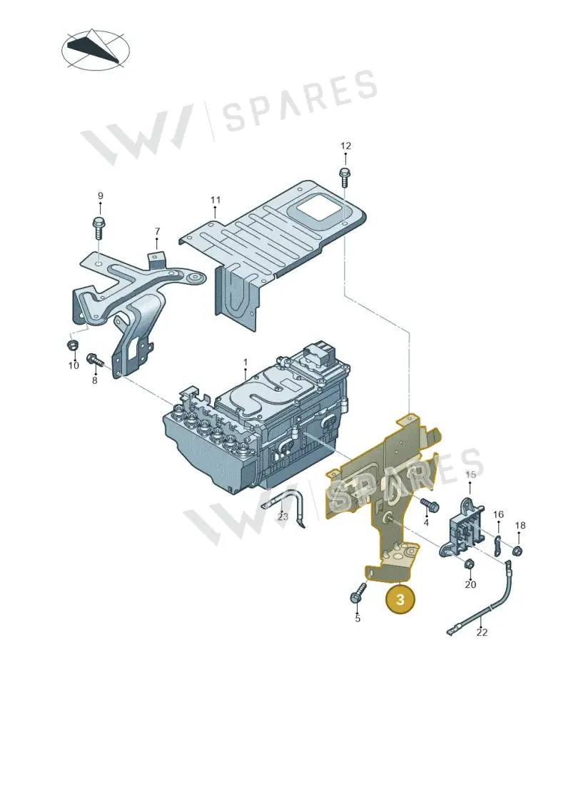 4H0907349H — Audi A8 (2013-2018) diagram 717907800, position 3