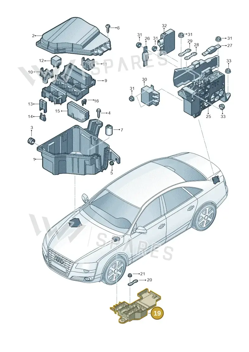 4H0937517 — Audi A8 (2013-2018) diagram 771937200, position 19