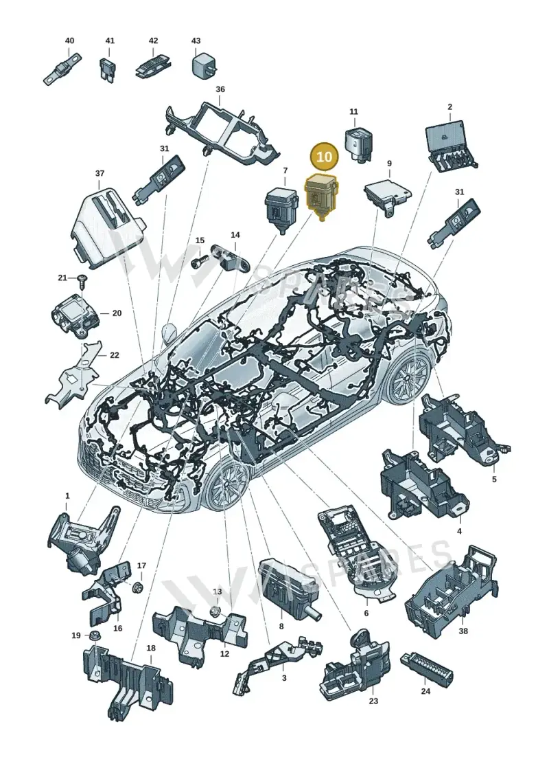 4H0937529 — Audi A5 Limo 2.0 (2024-) diagram 8wh971805, position 10