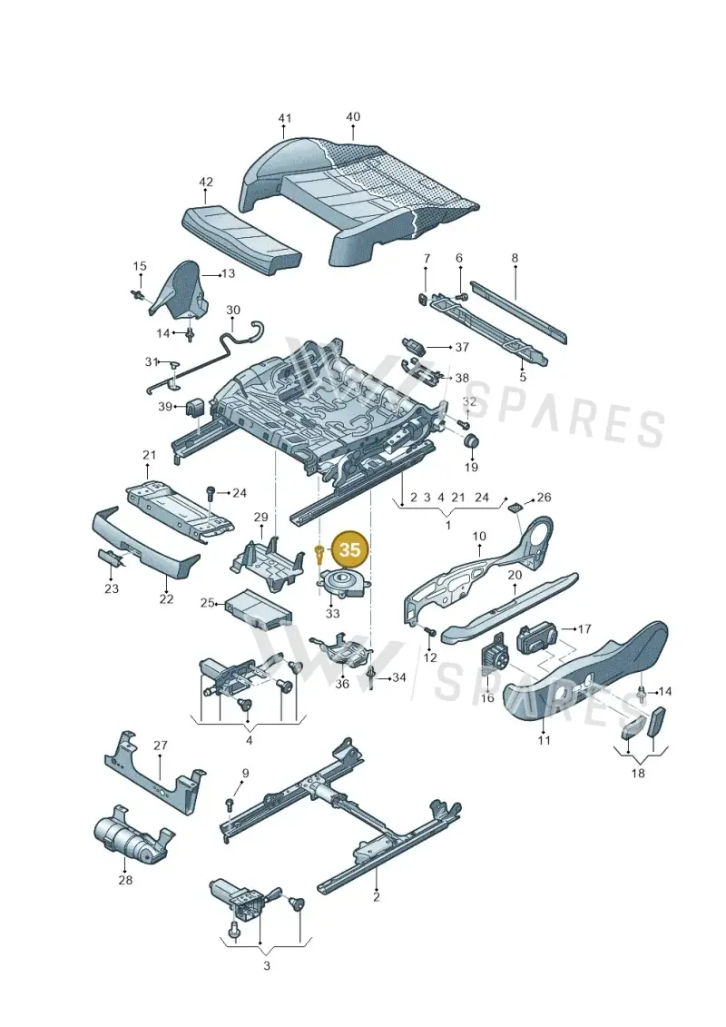 4H0941117 — Audi RS6 Avant (2019-) diagram 435881100, position 35
