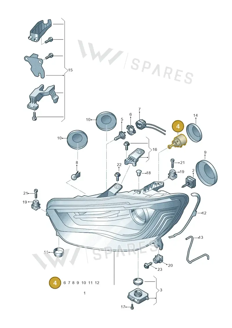 4H0941295 — Audi A6 1.8 (2015-2019) diagram 798941000, position 4