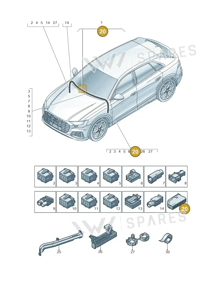 4H0941824 — Audi RS Q8 Quattro (2019-) diagram 429971900, position 20