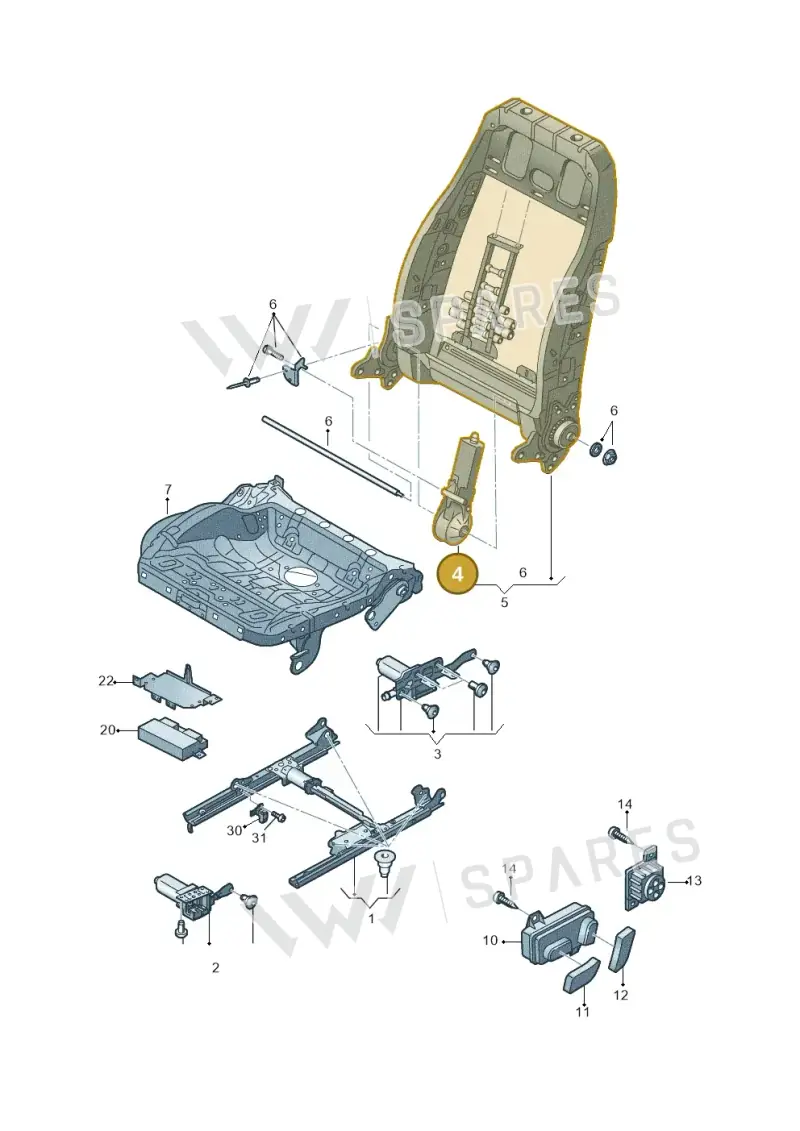 4H0959762 — Audi RS6 Avant (2013-2018) diagram 758959200, position 4