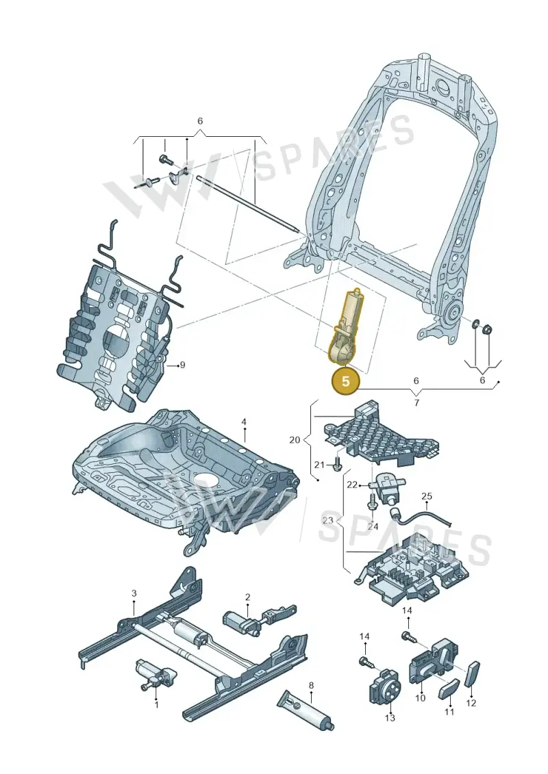 4H0959762 — Audi Q3 1.4 (2016-) diagram 855959200, position 5