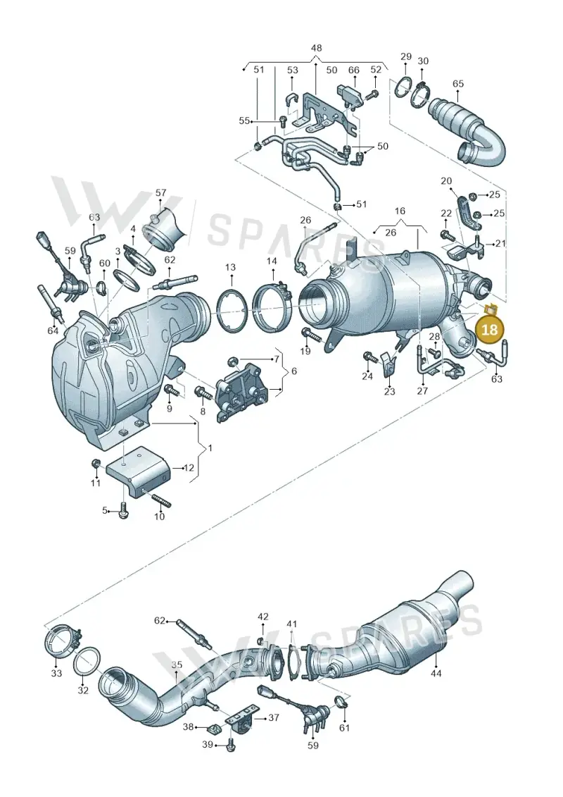 4H0971741 — Audi A6 (2018-2025) diagram 430253640, position 18
